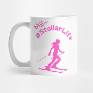 My #StellarLife Woman Skier Mug